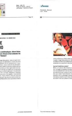 La Terrasse Histoire Vécue Artaud Mômo Presse Festival Off 2016