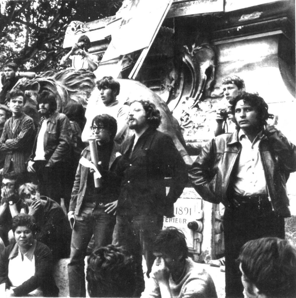 Gérard Gelas jean jacques lebel andré Benedetto 1968 sur la place de lhorloge Copie Copie