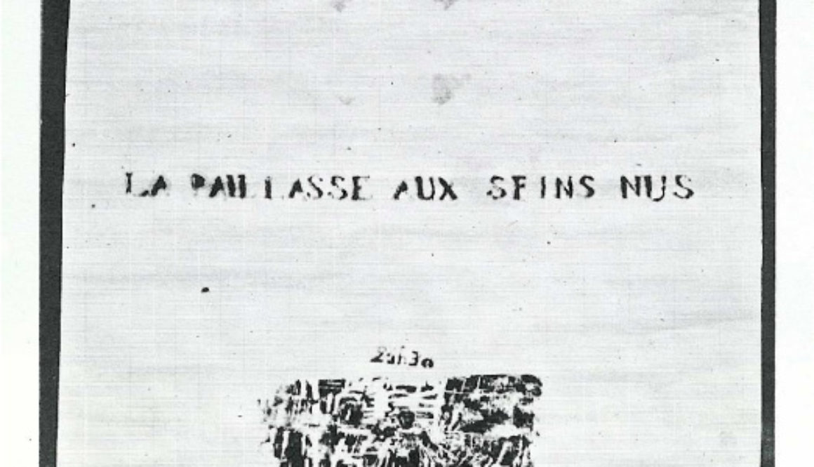 affiche paillasse aux seins nus - Copie